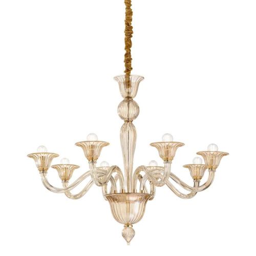 Люстра подвесная Ideal lux Brigitta (Бригитта) Brigitta SP8 Ambra