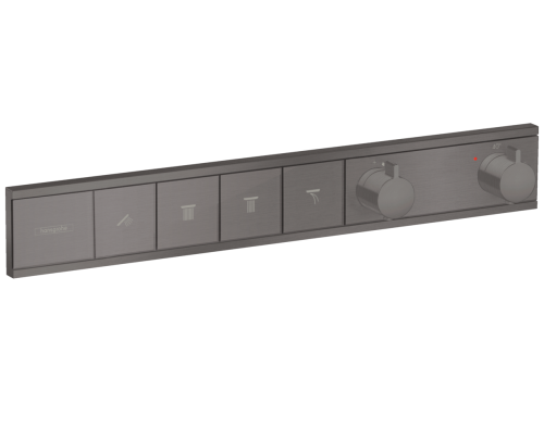 Смеситель Hansgrohe 15382340 встраиваемый хром черный шлифованный/брашированный