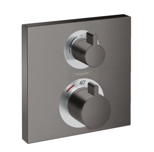 Смеситель Hansgrohe 15714340 встраиваемый хром черный шлифованный/брашированный