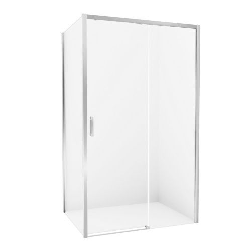 Душевой уголок New Trendy PRIME Chrome D-0305A/D-0125B 130х100 стекло прозрачное профиль хром без поддона