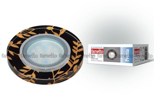 Светильник встраиваемый Fametto Peonia (Пеониа) DLS-P204 GU5.3 CHROME/BLACK