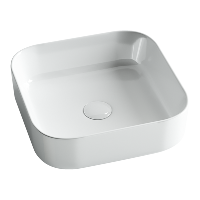 Раковина из сантехнического фарфора Ceramica Nova ELEMENT 39 см CN6012 накладная цвет белый
