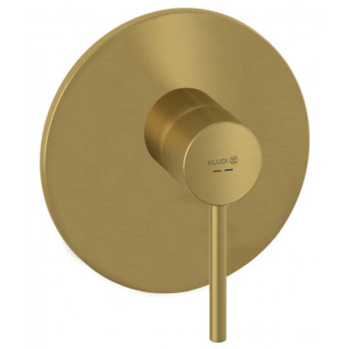 Смеситель Kludi BOZZ 38655N076 настенный встраиваемый золото брашированное/шлифованное