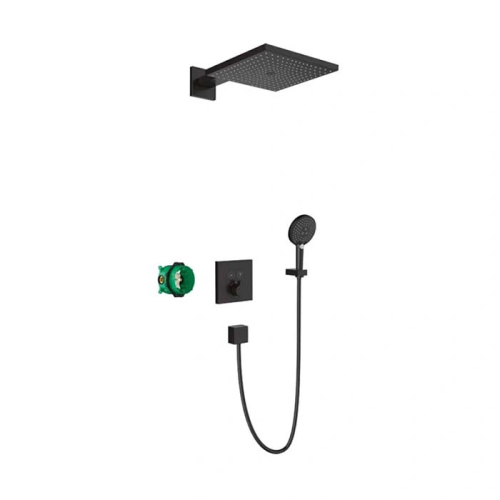 Душевая система Hansgrohe Raindance E 27939670 встраиваемая в стену цвет черный с термостатом