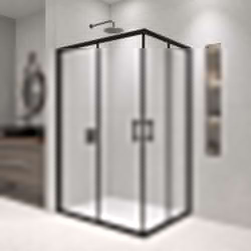 Душевой уголок RGW Passage 020814692-14 120х90 стекло прозрачное профиль черный без поддона