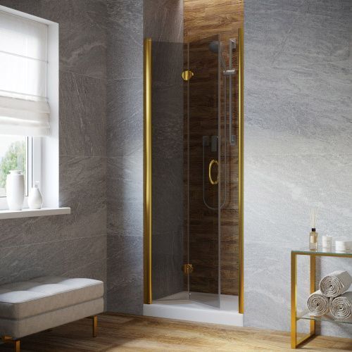 Душевая дверь Vegas-Glass GPS LUX GPS LUX 85 09 07 L 85х200 стекло тонированное профиль золото