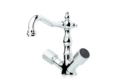 Смеситель Boheme Royal Cristal 272-Royal/CRST black на раковину хром