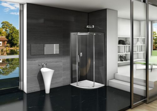 Душевой уголок Good Door Galaxy ГЛ00006 90х90 стекло прозрачное профиль хром глянцевый без поддона