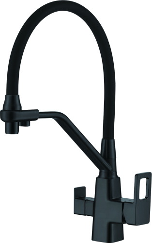 Смеситель для кухни D-Lin D159320-A на мойку черный