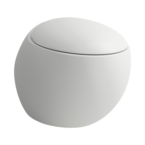 Чаша унитаза подвесная Laufen Alessi One 8.2097.1.757.000.1 цвет белый матовый без сиденья безободковая смыв торнадо
