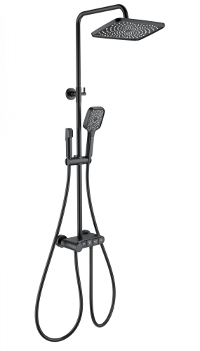 Душевая стойка Wonzon & Woghand Muse WW-B3112-MB настенная цвет черный