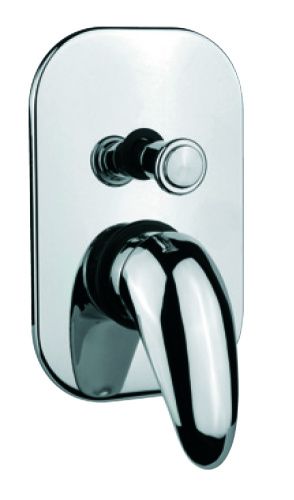 Смеситель для ванны и душа Fiore 43CR1931 встраиваемый в стену хром с термостатом