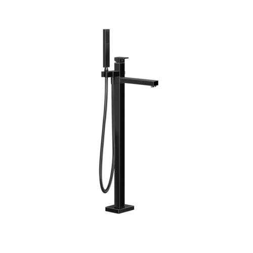 Смеситель для ванны Gessi Rettangolo 24961#706 напольный черный (внешняя часть)