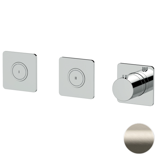 Смеситель для душа Remer X Style X99QD2PKBXV встраиваемый в стену нержавеющая сталь с термостатом