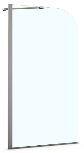 Душевая шторка на ванну Azario Merrit AZ-NF6310 800 80x140 стекло прозрачное профиль серебро