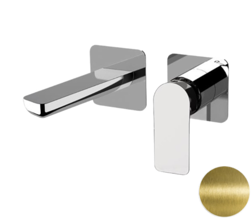 Смеситель для раковины Remer Infinity I15PLVO встраиваемый в стену латунь брашированная