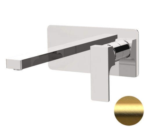 Смеситель для раковины Remer Absolute AU15BG встраиваемый в стену золото