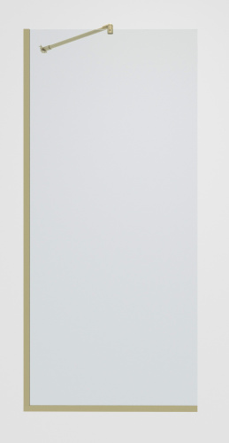 Душевая перегородка Timo T13 89х195 стекло прозрачное профиль золото