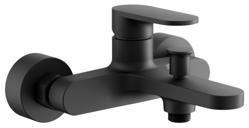 Смеситель для ванны и душа BELZ B61713-7 настенный черный