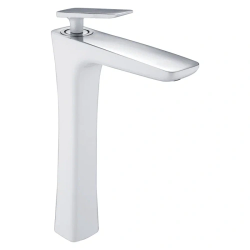 Смеситель Rose R1611F на раковину белый/хром