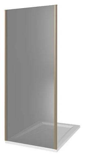 Душевая перегородка Good Door JAZZE ДЖ00029 80х185 стекло тонированное профиль хром глянцевый