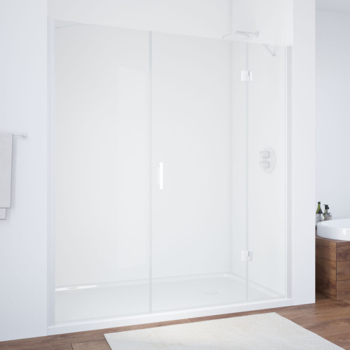 Душевая дверь Vegas-Glass AFP-F TUR+NOVO AFP-F NOVO 190 01 crystalvision R 190х189 стекло ультраосветленное 6 мм