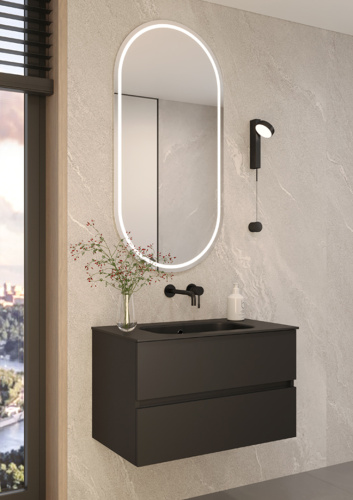 Тумба под раковину Armadi Art Vallessi 837-080-A mat 80х46х53 подвесная цвет антрацит