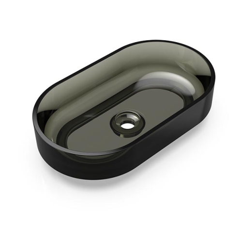 Раковина Knief Ellipse Shape 55 см 70203020 накладная цвет черный