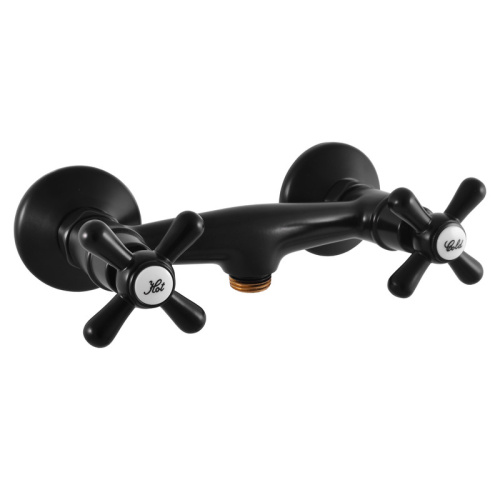 Смеситель для душа MORAVA RETRO MK180.5CMAT настенный черный матовый