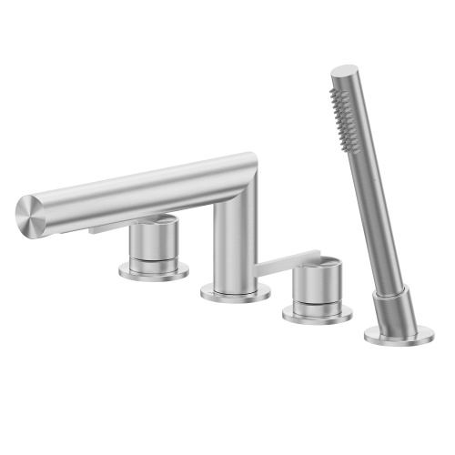 Смеситель Abber Perfekte 316 AF8A13BST на борт ванны сталь брашированная