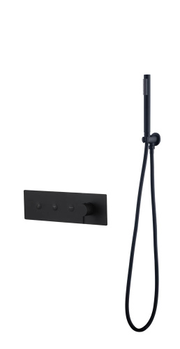 Смеситель для душа Boheme Fusion 130-SYS-B встраиваемый черный