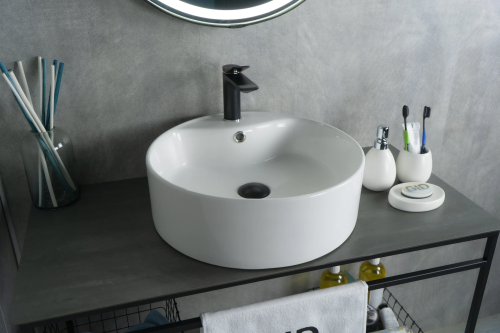 Раковина Gid Esfera 46 см 51104 накладная цвет белый