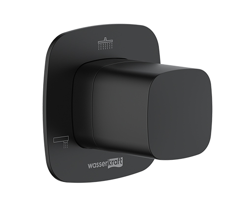 Переключатель на 3 выхода WasserKRAFT Nuthe 9100 A265 встраиваемый черный