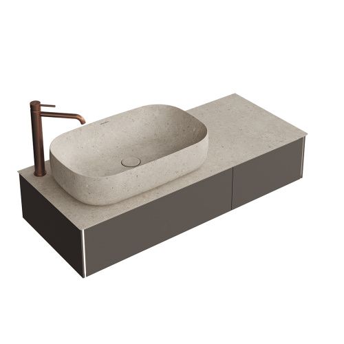 Тумба под раковину Kerama Marazzi MAGIA DI VENEZIA MA.120.2\EGR.M 115х49х22 подвесная цвет серый