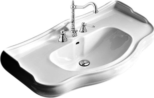 Раковина из санфаянса Migliore BELLA 20600 100х55 подвесная цвет белый 1 отверстие под смеситель