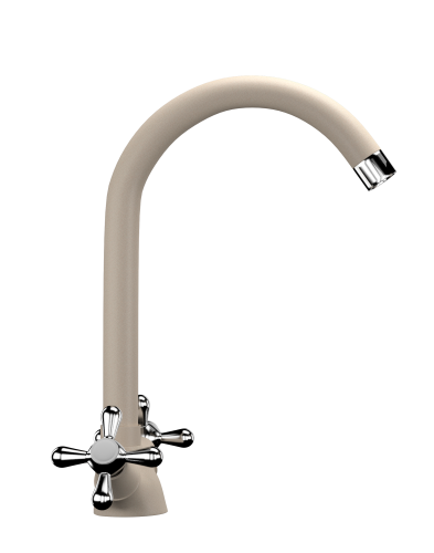Смеситель для кухни Ulgran Classic U-012-328 на раковину бежевый