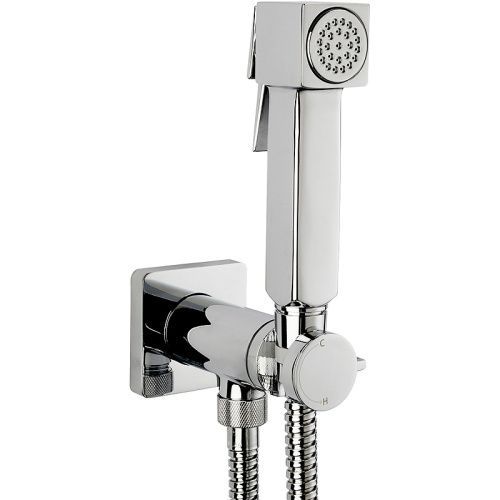 Гигенический душ со смесителем Bossini Cube E38001B.030_УЦ хром (мелкие царапины)