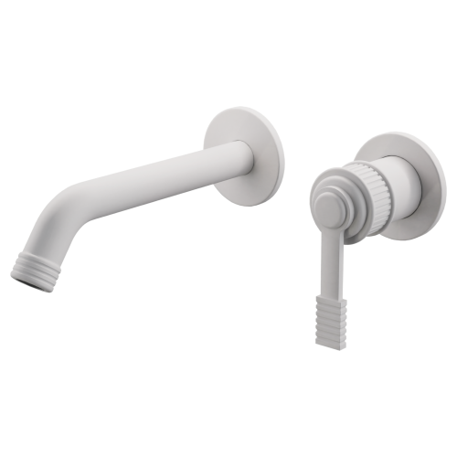 Смеситель для раковины Remer Atelier AL15PBO встраиваемый в стену белый