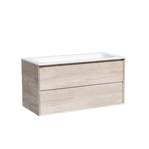 Тумба под раковину Sancos Marmi 2.0 MR2.0100EG 100х45х52 подвесная цвет дуб галифакс натуральный