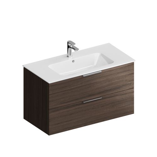 Тумба под раковину Kerama Marazzi GEOMETRICA PI.F.95\OLM 93х45х51 подвесная цвет коричневый