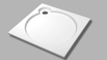 Душевой поддон Cezares TRAY-S-A-90-56-W 90х90 искусственный мрамор белый