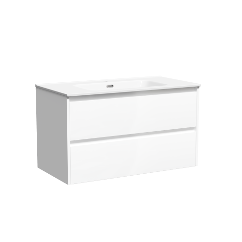 Тумба под раковину Sancos Libra LB90W 89х45х50 подвесная цвет белый