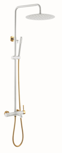 Душевая стойка Boheme Uno 468-WG настенная цвет золото