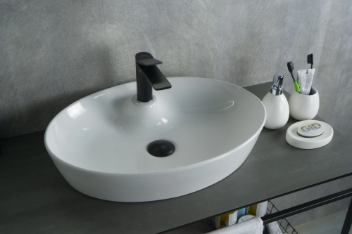 Раковина Gid Lago 55 см 51150 накладная цвет белый