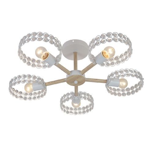 Люстра на штанге Escada Banjo (БанДжо) 679/5P White