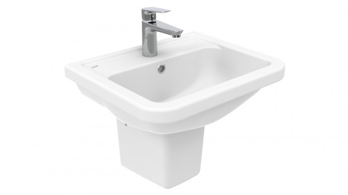Раковина из сантехнического фарфора Creavit Key KY050-00CB00E-0000 51х42 подвесная цвет белый