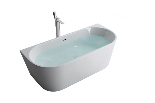 Ванна акриловая Art&Max AM-519-1700-750 170х75 пристенная овальная Ванна акриловая Art&Max AM-519-1700-750 170х75 пристенная овальная