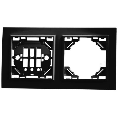 Рамка двухместная горизонтальная Stekker PFR00-9002-03 39483
