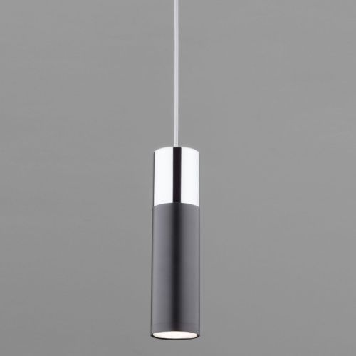 Светильник подвесной Eurosvet Double Topper (Доубле Топпер) 50135/1 LED хром/черный