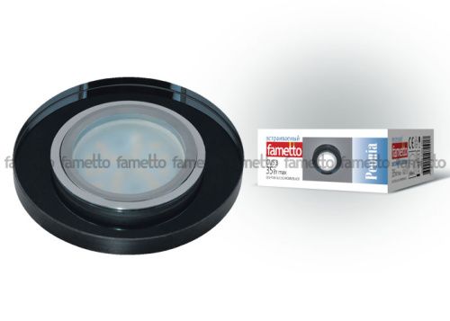 Светильник встраиваемый Fametto Peonia (Пеониа) DLS-P106 GU5.3 CHROME/BLACK